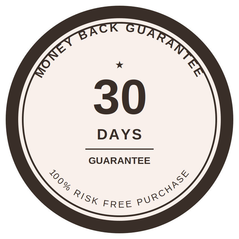 Corevalin UK 30-day money-back guarantee seal
